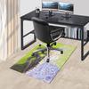 Wicked Bubbles Pattern Polyester Office Carpet Chair Mats, Home Decor Dormitory Floor Protector with