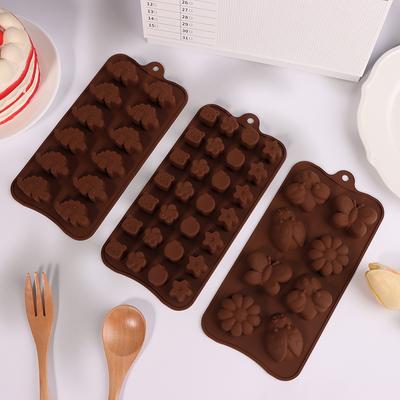 1Pc Cartoon Tier Schokolade Silikon Form DIY Süßigkeiten Kuchen Gelee Cookies Seife Form Handgemachte Küche Backen Werkzeuge