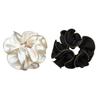Double Layer Elastic Hair Scrunchies Stretchy Hair Tie Headdress For Thick Thin Hair Gentle On Hair Without Damage