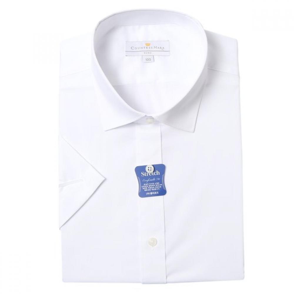 Countess Mara Slim Fit Short Sleeve Stretch Basic Semi Wide Shirt Cdhw2b5361a003g 095