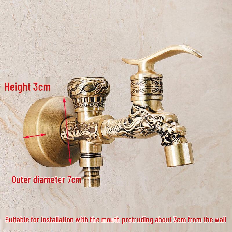 TLXT All Copper Dual-Use Faucet with 3cm Cover