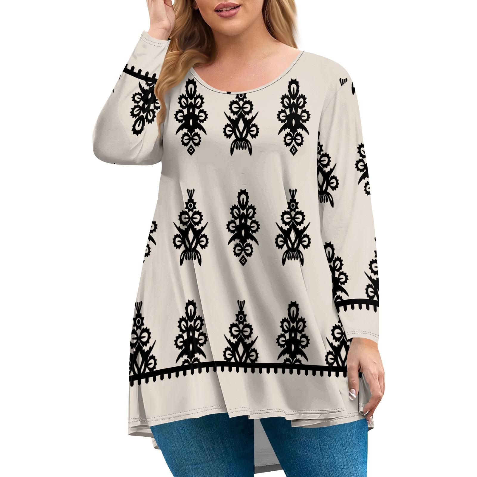 

Женский топ большого размера, рубашка с длинным рукавом и воротником «сад», модный повседневный топ с цветочным принтом XXL хаки