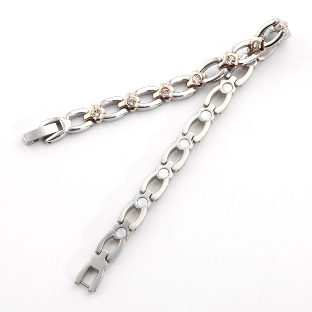 Bracelet Static Elimination Bracelet Magnetic Stainless Steel Bracelet Stylish and Casual Tape Choseiki Women's