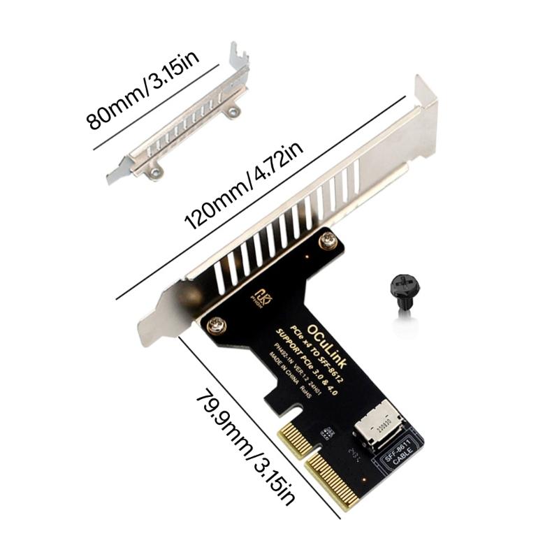 Multifunction PCIe Expansion Adapter Card Pcie To SFF8611 SFF8612 Hard Disk Converter For Storage Device