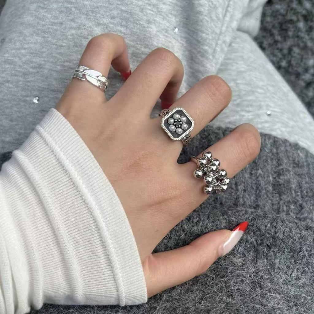 Sterling Silver Niche Design Open Ring: Korean Style, Stackable, Colorfast, Light Luxury