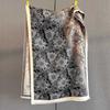 New Retro-style Printed Scarf Multi-color Splicing Contrasting Color Design Autumn Versatile Warm Imitation Cashmere Shawl