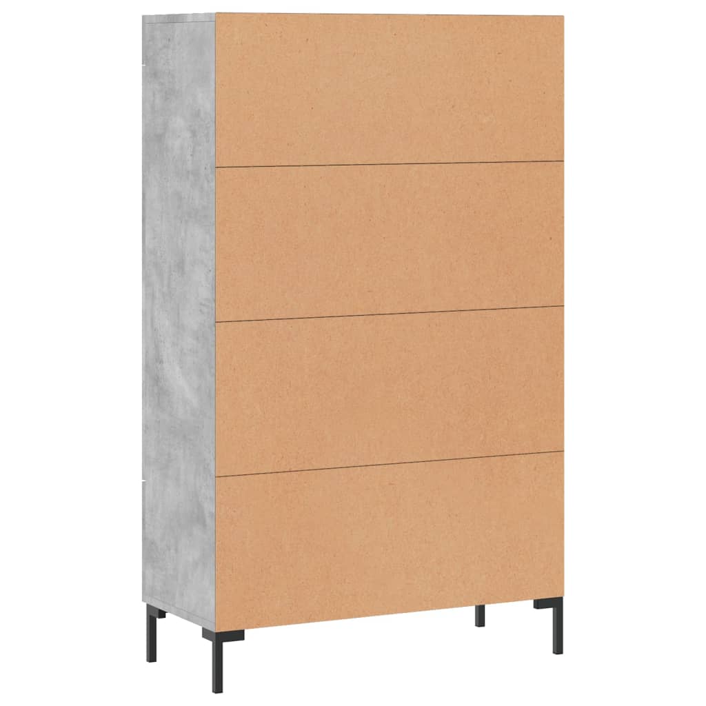 Highboard Concrete Grey 69.5 x 31 x 115 cm Particleboard