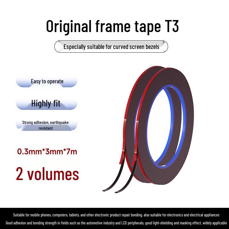Mobile Phone Curved Screen Repair Adhesive: Durable, Long-lasting, Firm Double-sided Tape for Back Cover Fixes.