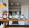 DEMI Analog Alarm Silent Classic Antique Battery Quick Round 5 Colors LOUS. Clock, Movement, Bell, Style, Cute, Stylish, Operated, Portable, Alarm,