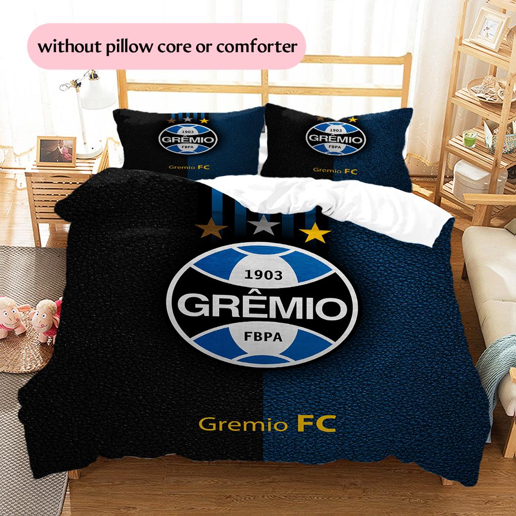 GREMIO FC Patroon Beddengoed Huisdecoratie Verjaardagscadeau (1 dekbedovertrek + 2 kussenslopen, zonder binnenkussen)