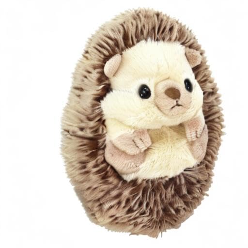 Sun Lemon Koromofuru Hedgehog Beige 12 x 15 x 13 cm Plush Animal P-8252