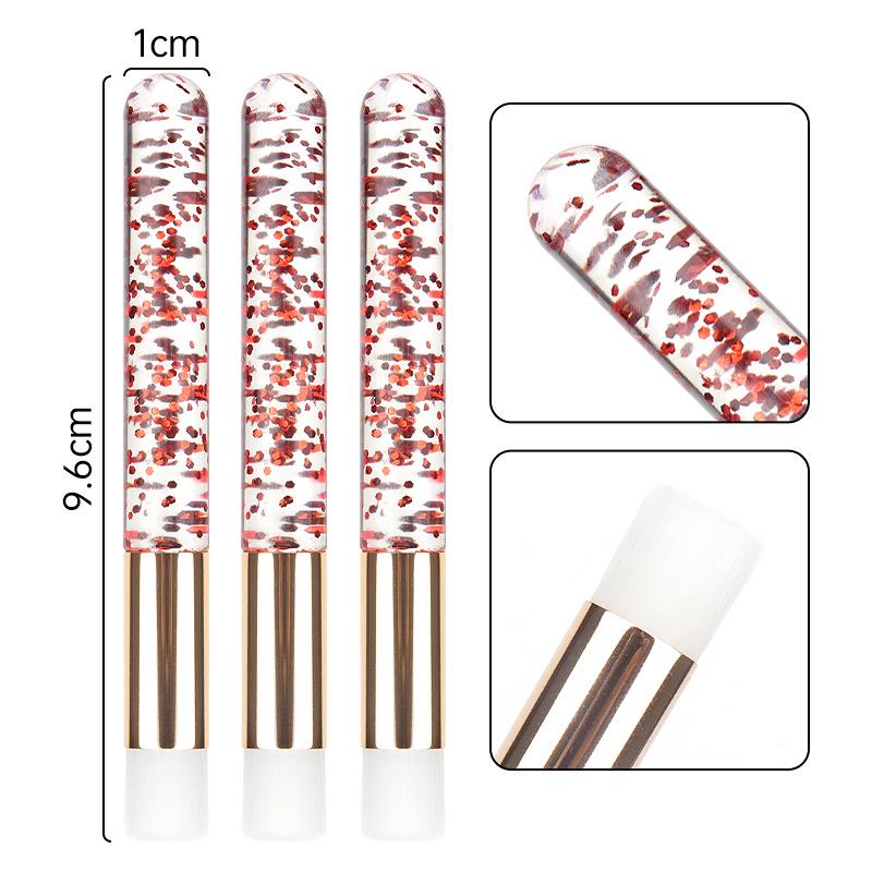 Crystal Handle Eyelash & Facial Cleansing Brush - Nose, Blackhead, and Acne Cleaning Tool