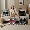 French C-Charriol Pillow Case Plush Fabric Soft Double Sided Print Sofa Cushion Cover Throw Pillow Covers