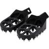 JFG RACING Motorcycle Footpegs Foot Pegs Pedals Rests CNC For KLR 650 KLR650 1987-2018 -2024 Black
