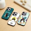 Emoticons P-Pingu Penguin Phone Case Color Silver Shell For IPhone 17 16 15 14 13 12 11 Pro Max Plus