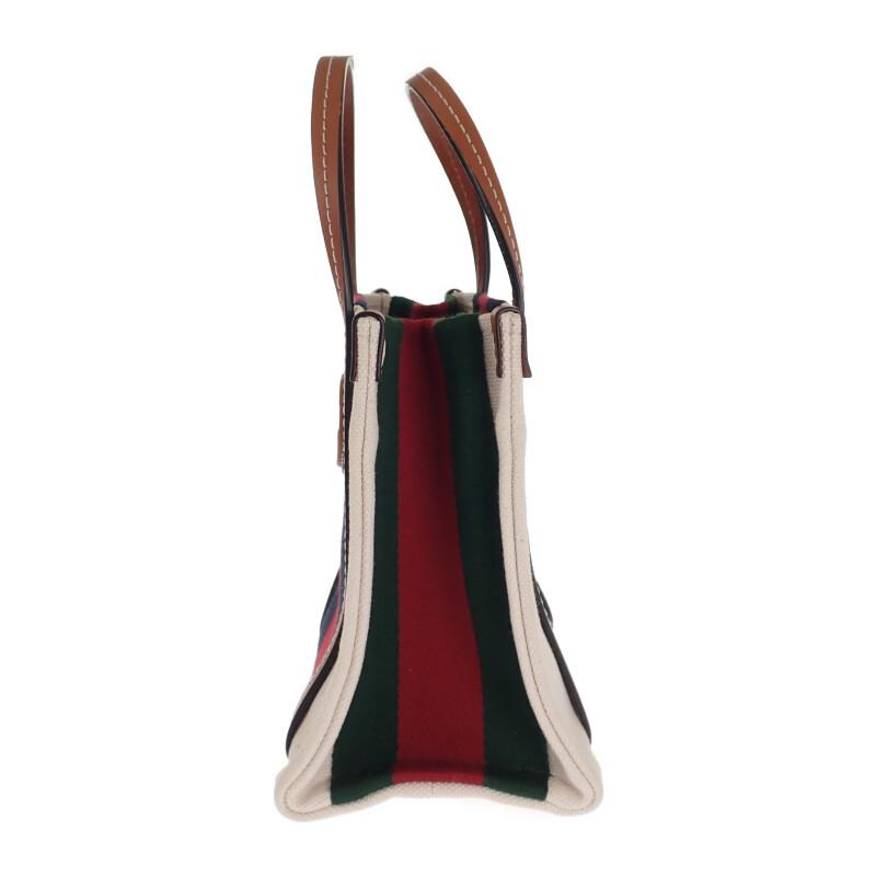 GUCCI  727735 2WAY bag Ivory canvas/leather Women