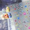 5D Cute Cartoon Bear Embossed Japanese Nail Art Stickers