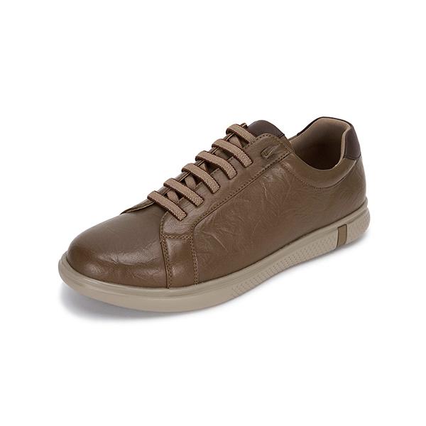 Mook Eden Cowhide Banding Sneakers Brown 517513306Am