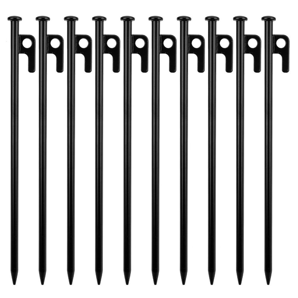 10Pcs Heavy Duty Camping Pegs 30cm Tent Pegs Durable Ground Nails