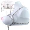 QKKQ Stainless Steel Breast Bondage Chest Clamp Nipples Massager Strapon Metal Bra Nipple Teating BDSM Sex Toys For Women Men