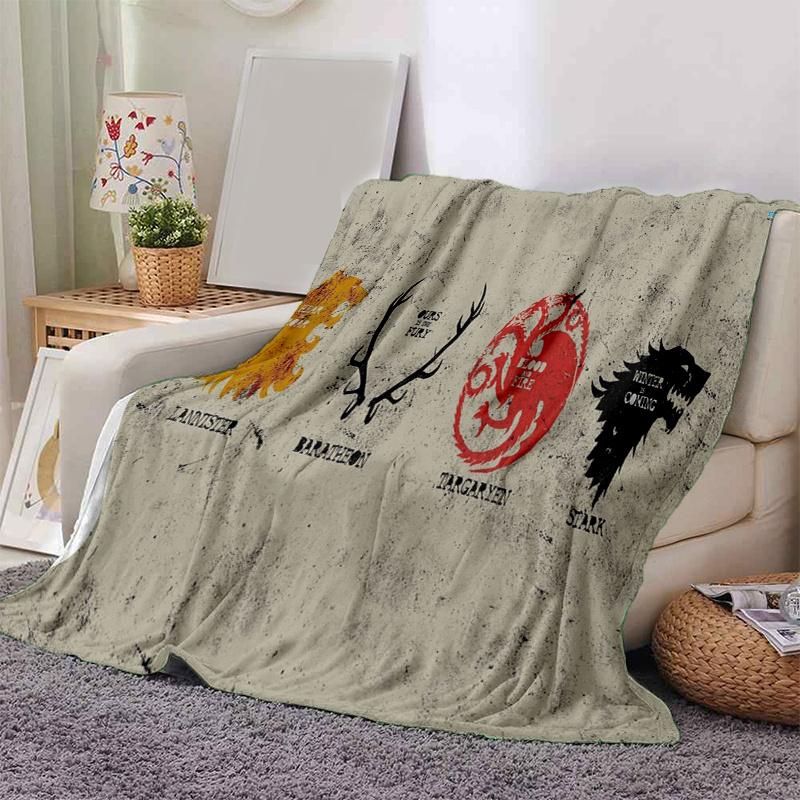 

Game of Thrones House Sigils Wallpapers HD Print PosterPrint Blanket, Soft Blanket For Sofa Office Bed And Travelling Daughter Birthday Gift 130cm×150cm（50in×60in）