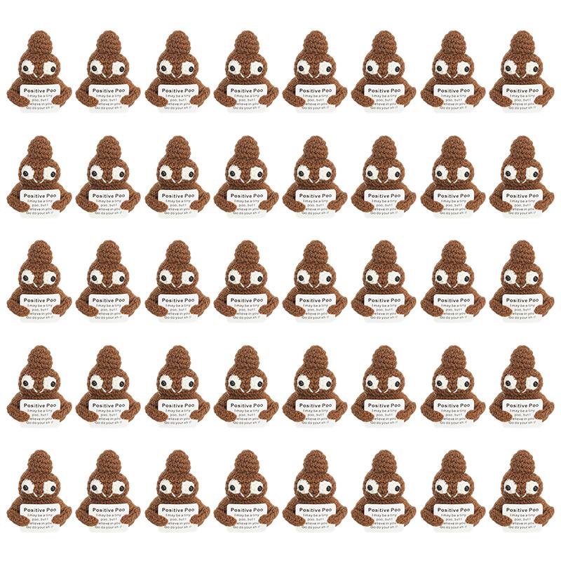 Crochet Positive Energy Doll Pocket Hug Gifts Handmade Knitted Ornament Handmade Doll Valentine's Chrismas Gifts Navidad 2026