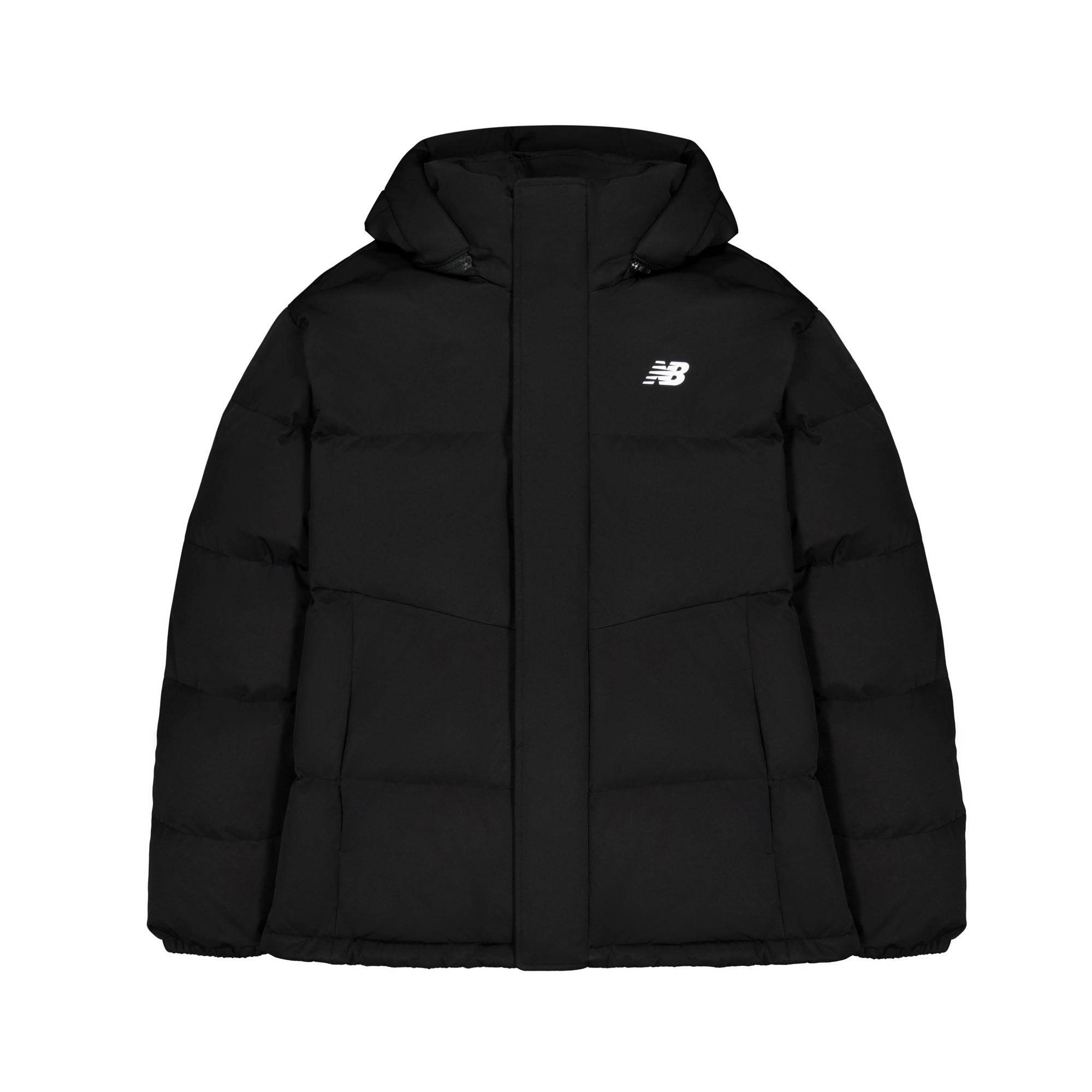 New Balance Down Jackets Unisex Black Detachable Hood Moderate NPF47031-BK L