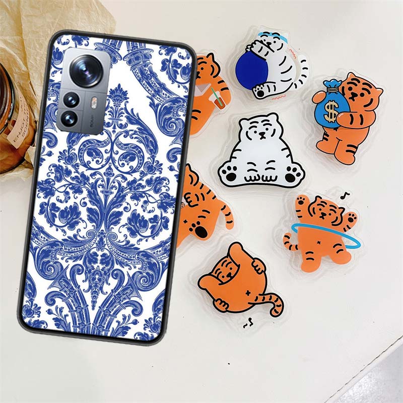 Blue white Porcelain Pattern Phone Case For Xiaomi Poco X7 X6 M8 M7 M6 M4 M3 X4 Pro F7 Ultra M5S Mi 14 14T 15 15T 12T 10T Pro 12