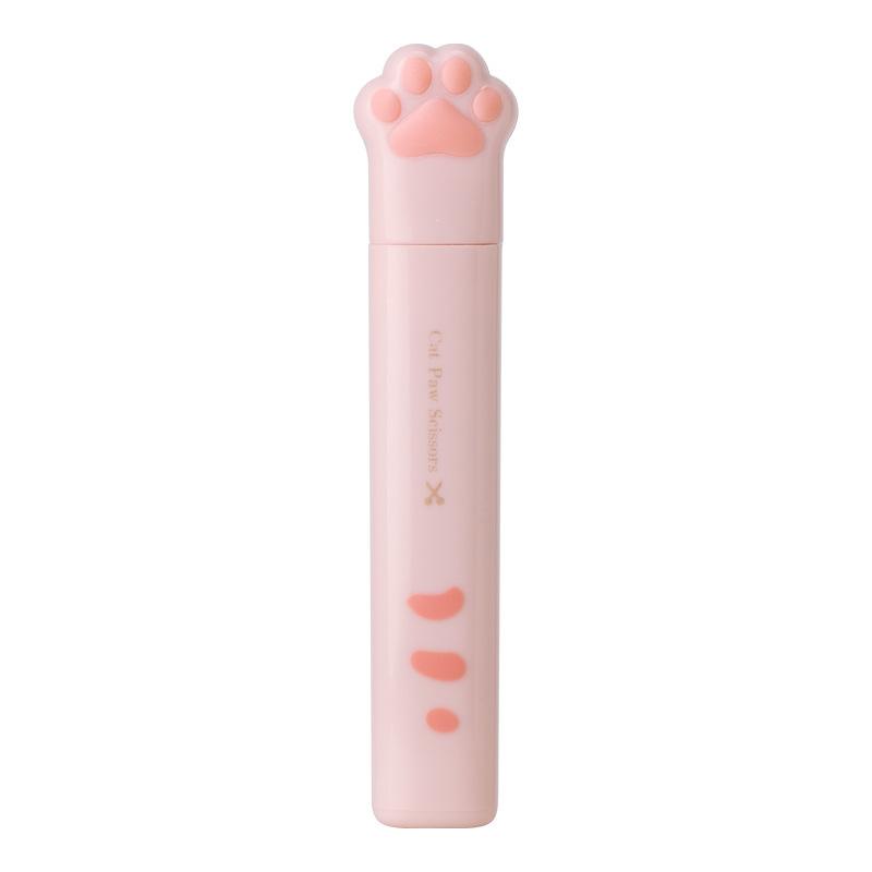 

1Pcs Mini Portable Cat Paw Pen Style Scissors Stationery Craft Cute Paper Cutter Scrapbooking Diy Accessories Gift Prizes рожевий