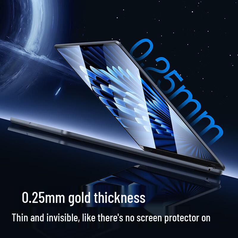 Smare Blasenfreier Displayschutz aus gehärtetem Glas für MacBook Air 13,6 Zoll