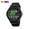 SKMEI Brand 50m Waterproof Children's Watches LED Multifunction Dual Time Quartz Digital Kids Wrist Watches Children Dress Watch