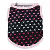 Heart Print Cotton Sweatshirt Vest for Small Dogs & Cats - Suitable for Puppies, Teddy, Bichon Breeds