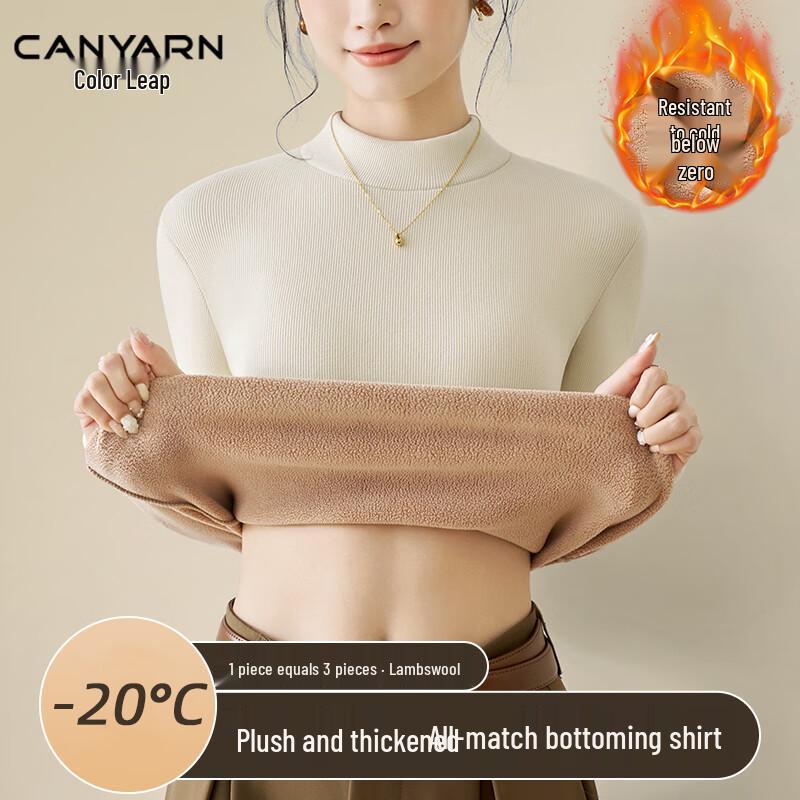 

Женский термотоп с флисовой подкладкой и полувысоким воротником M