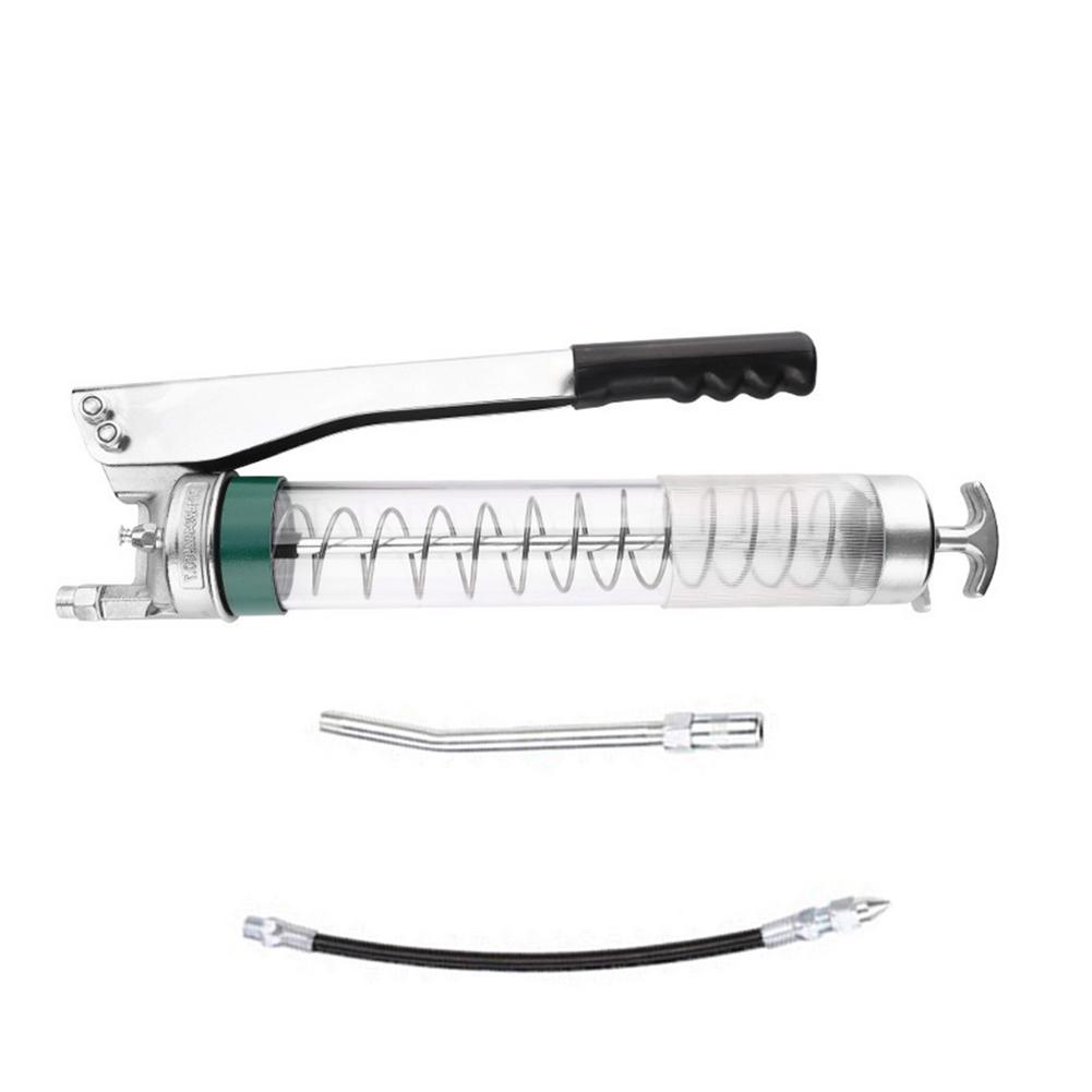 

Прочный, долговечный, пневматический шприц для масла, двухстержневой, прозрачный, смазочный, 400 куб. см, ручной, с застежкой-молнией, для масла