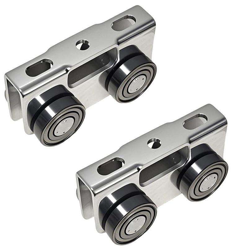 A25F-4 Wheel Trolley Assembly Rollers,Load & Stable Roller Trolley For Electric Hoist, Suit For 1-5/8In Wide And Taller