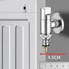 Metal Washing Machine Faucet Valve Wall Mounted Multi-function Faucet Automatic Water Stop Valve One Into One Out Dual Control