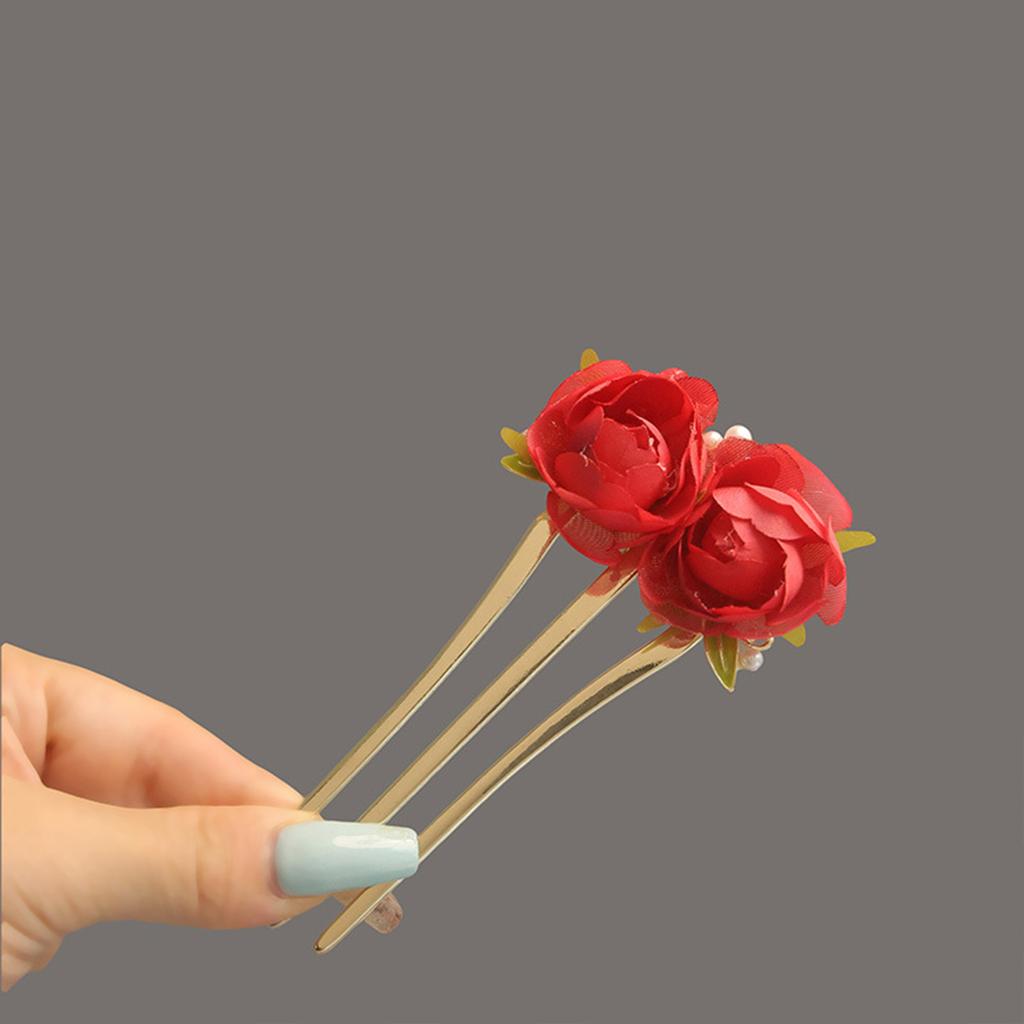 Agrafe de Păr Chinezești Accesorii de Păr 3 Dinți Aliaj Clasic Agrafe de Păr Florale pentru Femei Fete Accesorii Coafură