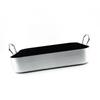 Rectangle Frying Pan Nonstick Aluminum Alloy Multifunction Flat Single Bottom Fry Pan with Handles