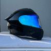 Flip-Up Motorcycle Helmet With Dual Visors ABS Full Face Men Women Scooter Riders