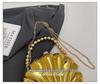 Trendy Mini Crossbody Bag with Shiny Pearl Chain - Embossed Texture, Light Luxury Fashion for Women