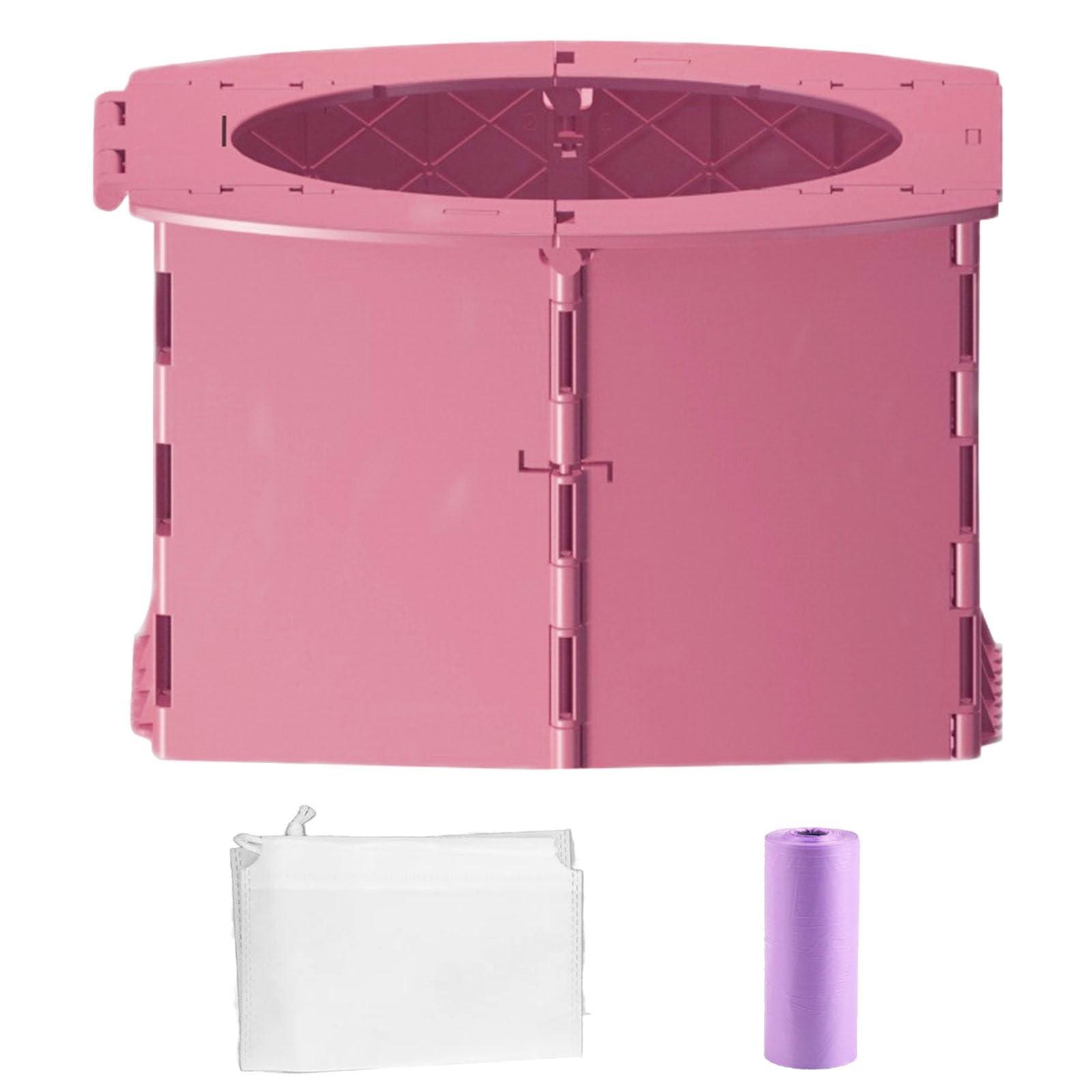 

Детский автомобильный складной туалет, Портативный туалет, Детское сиденье-туалет, Удобный туалет-сиденье для младенцев и маленьких детей One Size розовый