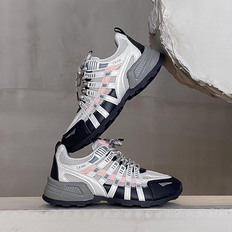 

Autumn women s shoes breathable mesh shoes outdoor wind hiking shoes summer sports shoes platform versatile casual shoes 35 синий