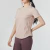 Under Armour Solid Color Breathable Crew Neck Short Sleeve Raglan T-Shirt Women Tops Lotus 1361053-664