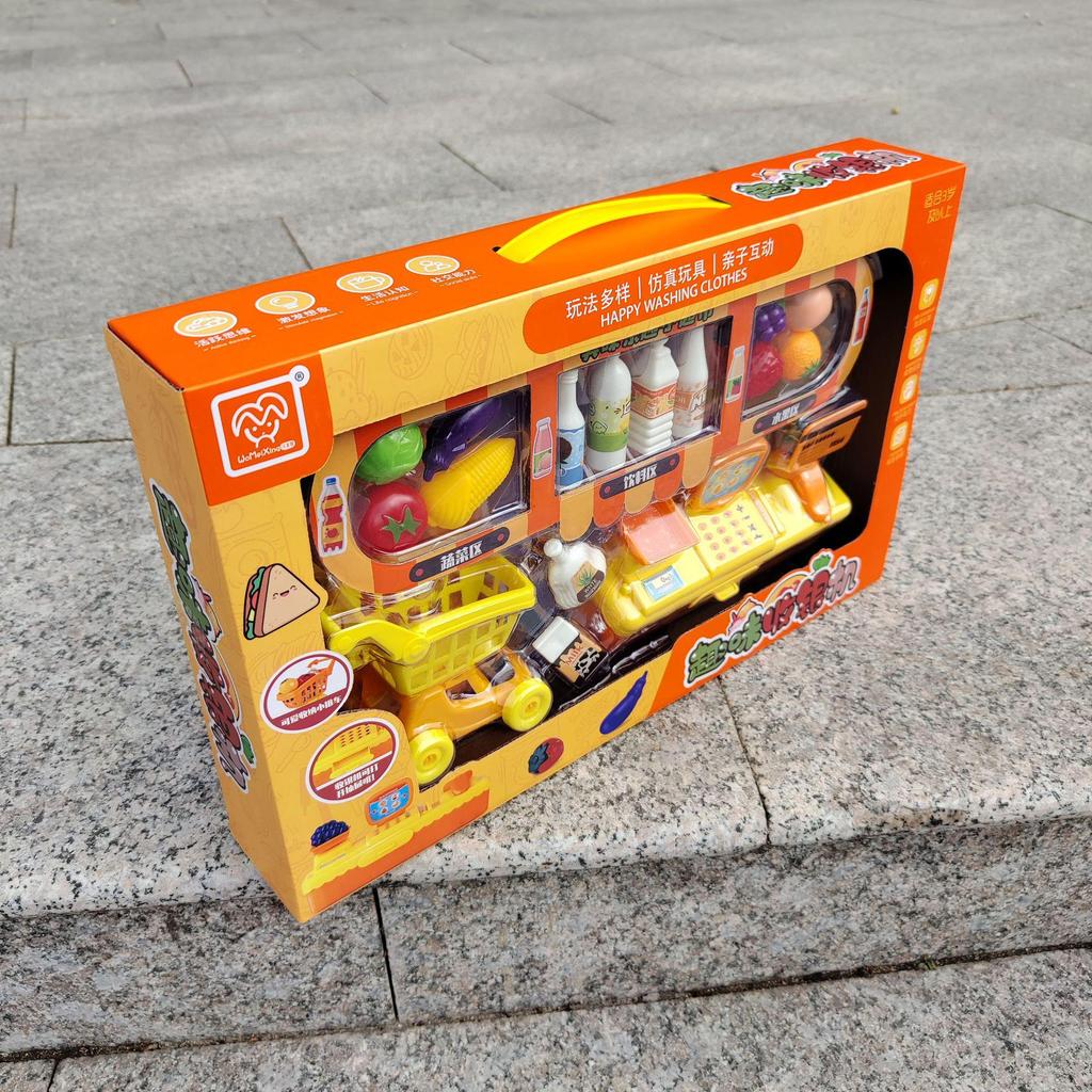 Children's Supermarket Cash Register Toy - Role-Playing Set for Girls