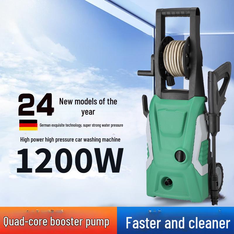 Portable High-Pressure Car Wash Machine - Household Cleaning Pump