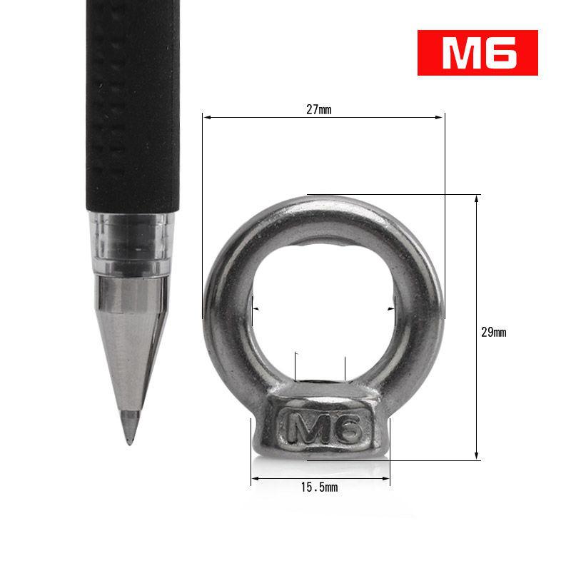 Stainless Steel Marine Lifting Eye Nut Screw - Ring-Shaped Eyebolt/Eyenut