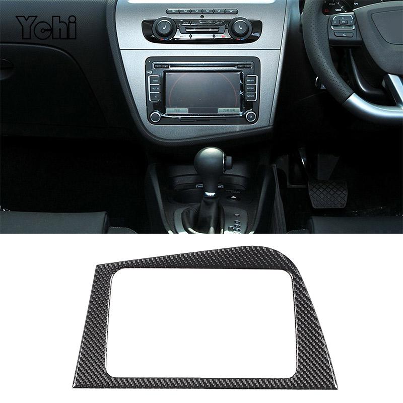 For Mazda MX-5 2016+ Matte Real Carbon Fiber Center Control Gear Shift Panel Multimedia Panel Cover Steering Wheel Frame Sticker