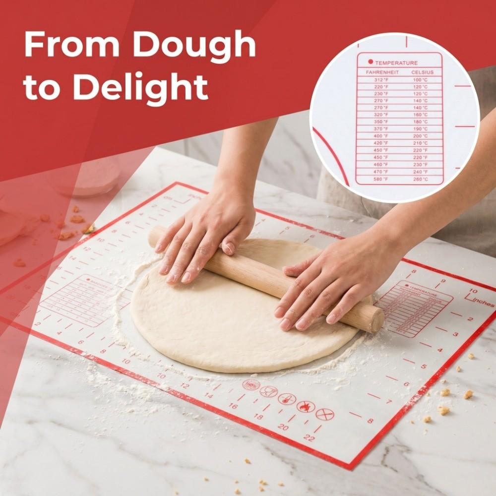 Fiberglass Dough Rolling Mat Food Grade Silicone Heat Resistant Baking Mat Home Kitchen