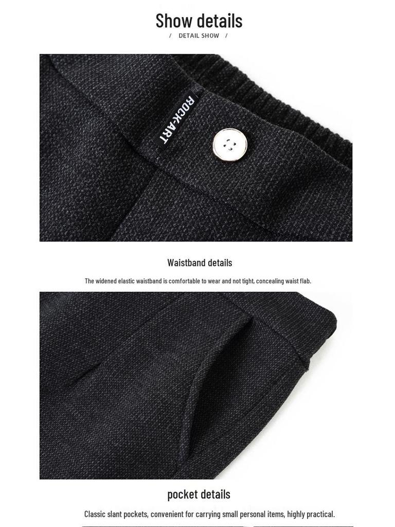 Plus Size Woolen Winter Pants for Women: Stylish, Thick, Warm Straight-Leg Trousers for Middle-Aged and Young Mothers