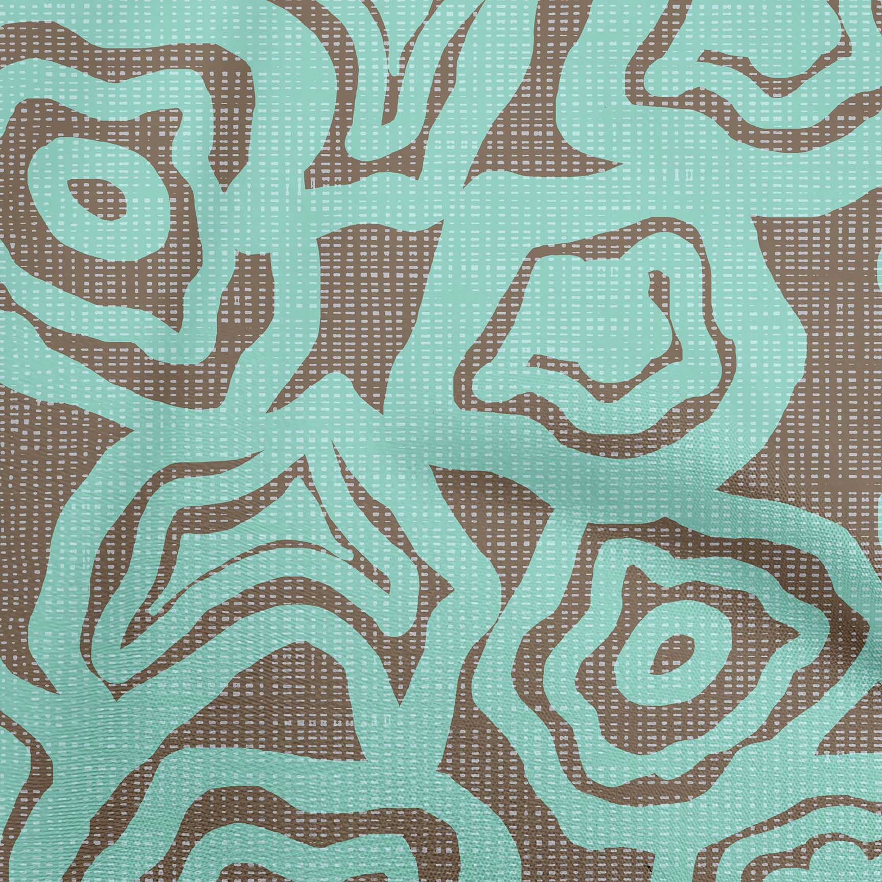 

oneOone Бавовняний поплін Темно-оливкова тканина з абстрактним квітковим швейним матеріалом Тканина з принтом у дворі 42 дюйма 42 Inch Wide - Viscose Chiffon бірюзовий колір синій